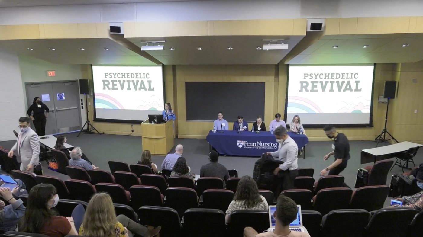Psychedelic Seminar Series hosted by the Penn School of Nursing. Listening to clinical trial participants about their experiences with psychedelic medicine and how it changed their lives. April 2022.